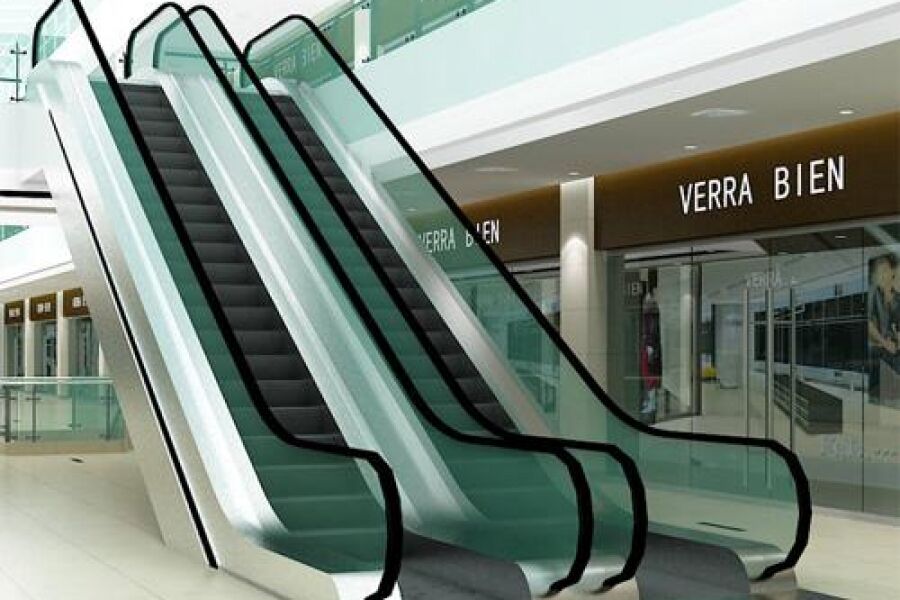 扶梯玻璃图片8mm、10mm钢化白玻贴膜